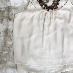 🔥3 for $12🔥 Cream double layer camisole blouse